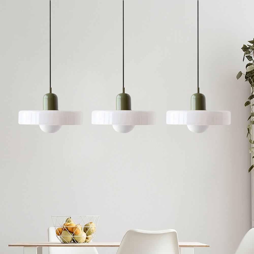 Contemporary 3-Head Glass Pendant Light - Stylish Modern Art Decor for Elegant Home Interiors