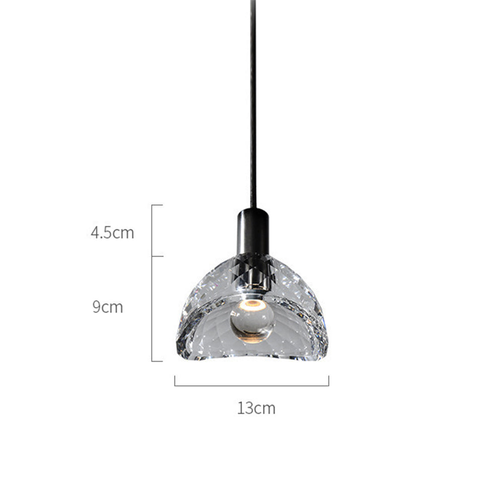 Modern Glass Pendant Light Fixture for Stylish Home Décor - Elegant Contemporary Design for Living Room, Kitchen, or Dining Area