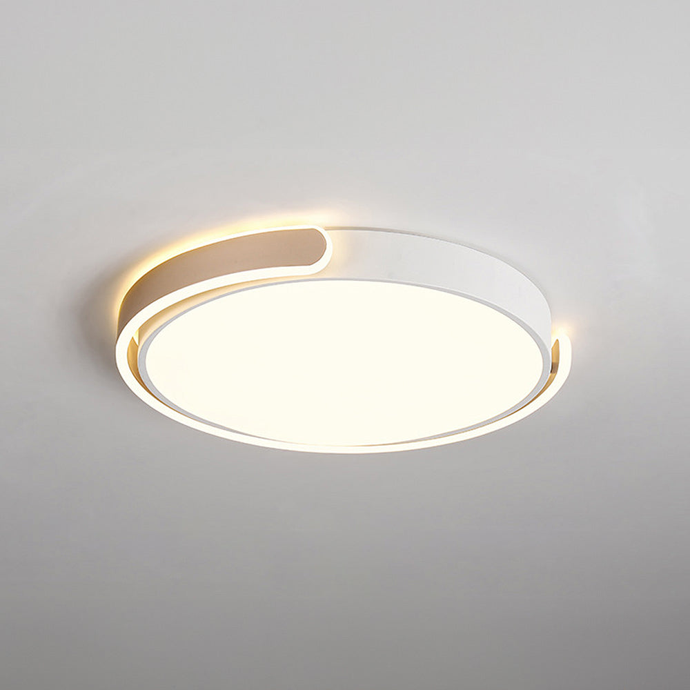 Sleek Minimalist Round Acrylic LED Ceiling Light for Modern Bedrooms - Stylish Illumination for Contemporary Spaces