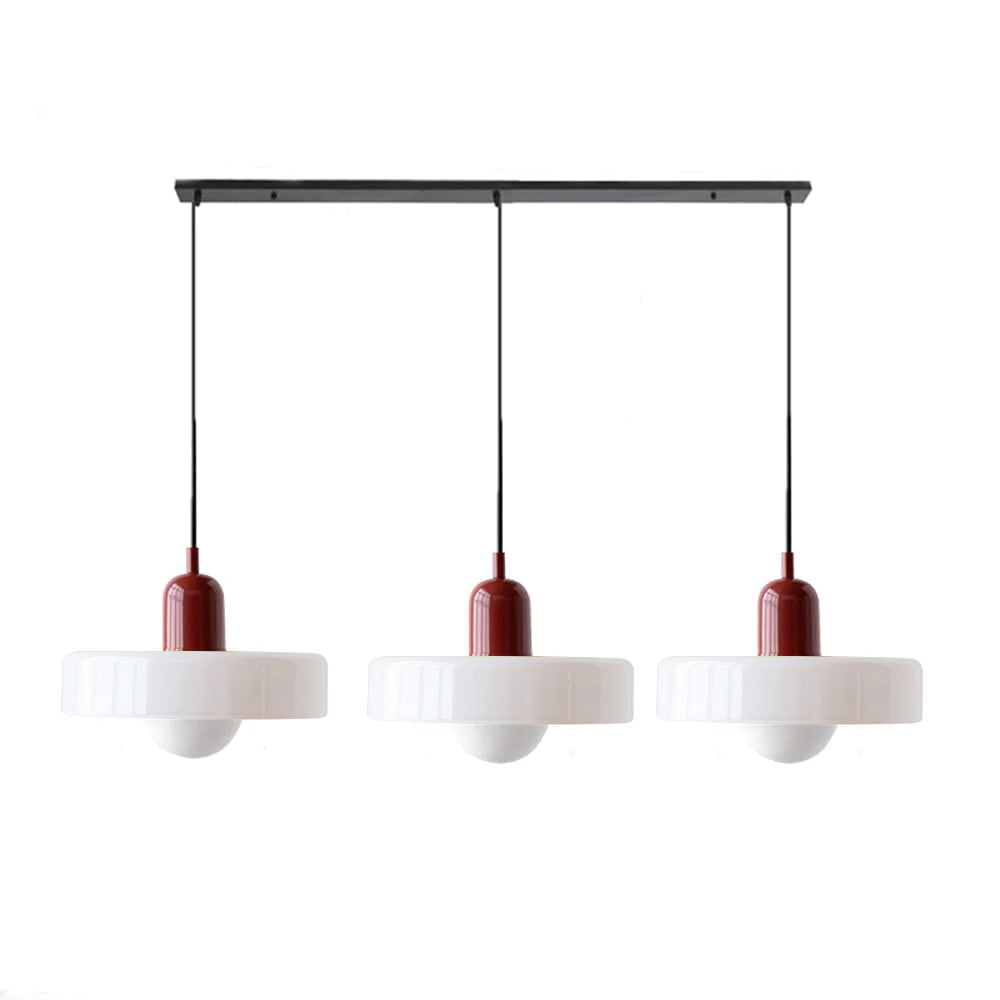 Contemporary 3-Head Glass Pendant Light - Stylish Modern Art Decor for Elegant Home Interiors