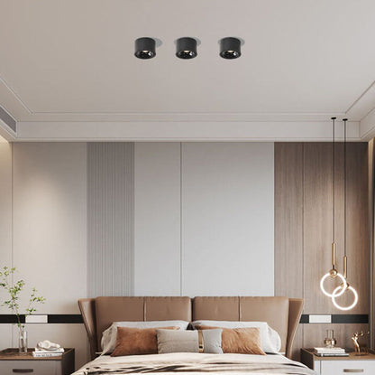 Nowoczesna regulowana lampa sufitowa LED z reflektorem