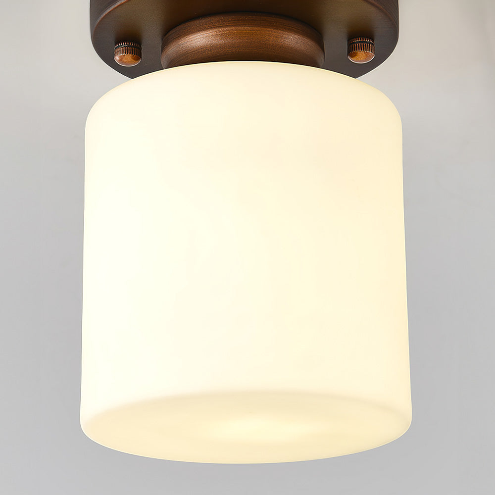 Elegant Minimalist White Semi-Flush Ceiling Light for Hallway - Modern Design, Soft Illumination, Perfect for Any Space