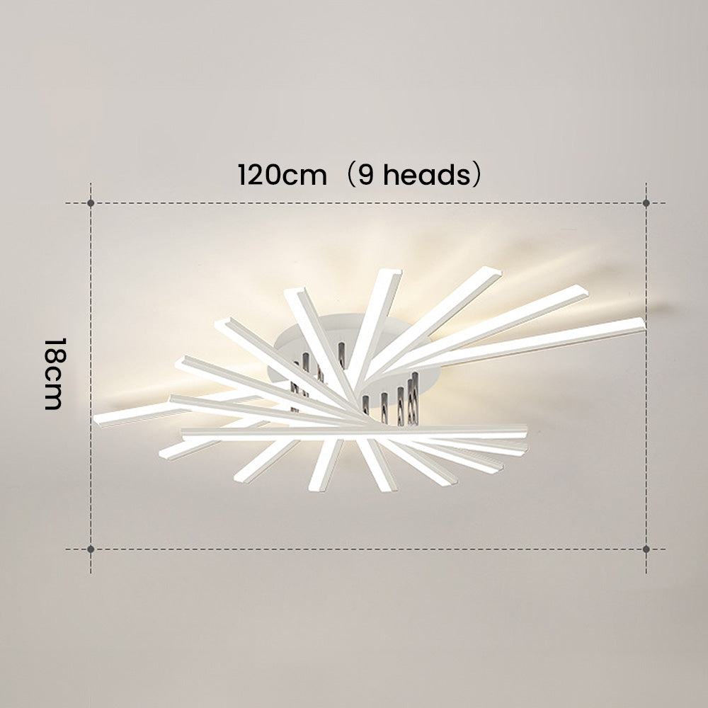 Nordic Minimalist Metal LED Ceiling Light: Stylish Creative Illumination for Modern Interiors