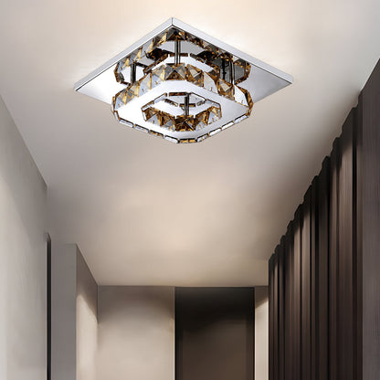Ceiling Light Crystal LED Modern Flush Fixture