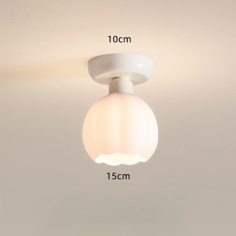 Cream Creative Corridor Aisle Glass Ceiling Light Fixture for Elegant Illumination in Hallways and Passageways