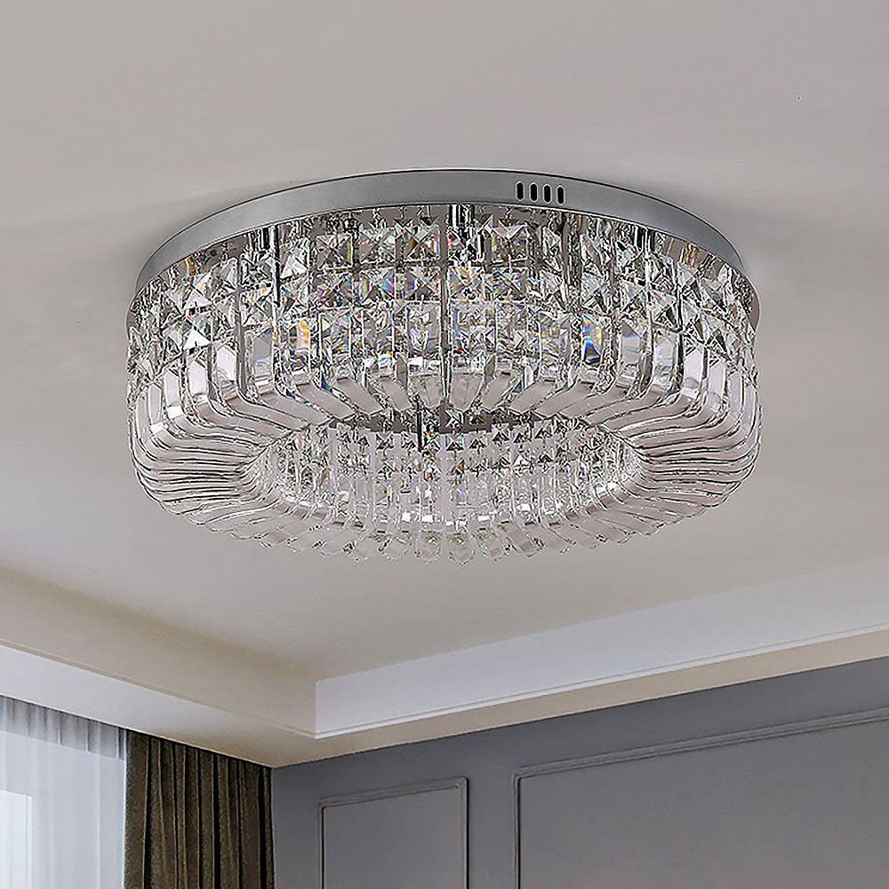 Contemporary Crystal Flush Ceiling Lights for Stylish Bedrooms and Elegant Home Décor Solutions