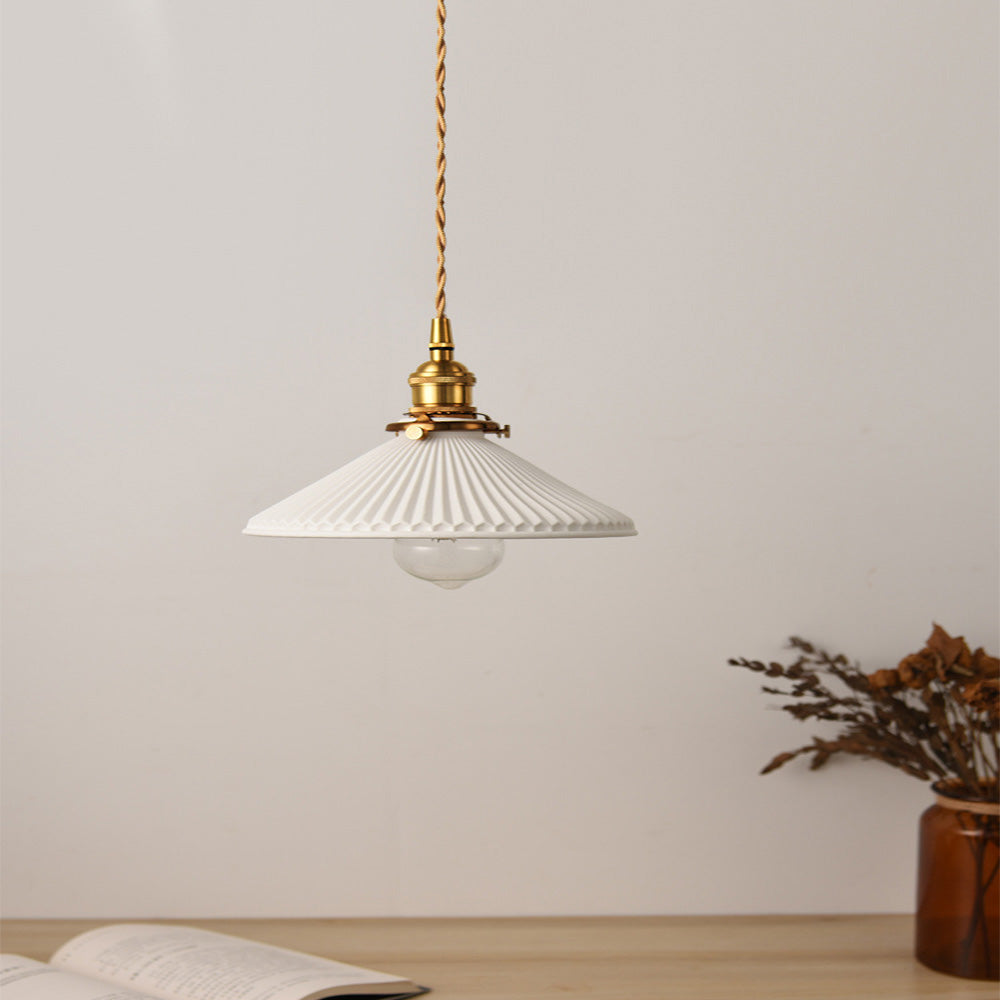 Sleek Minimalist White Ceramic Pendant Light for Elegant Home Décor and Ambient Illumination