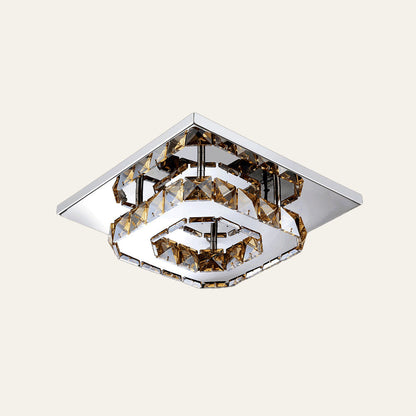 Ceiling Light Crystal LED Modern Flush Fixture
