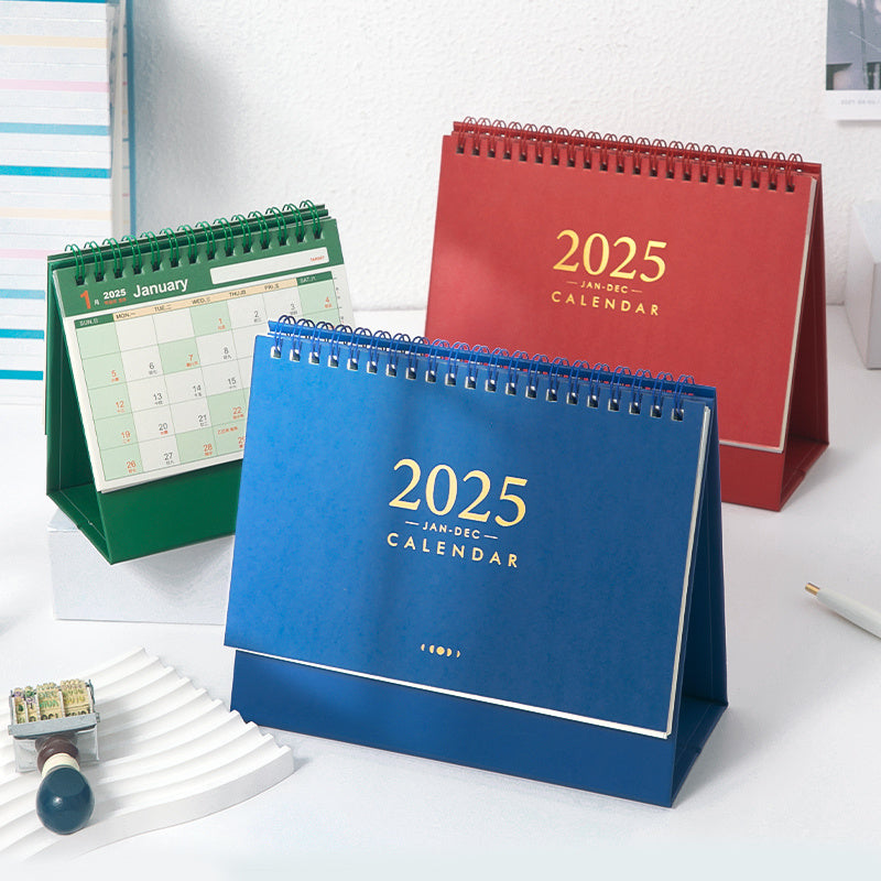 Schreibtischkalender mit Tagesplaner-Layout