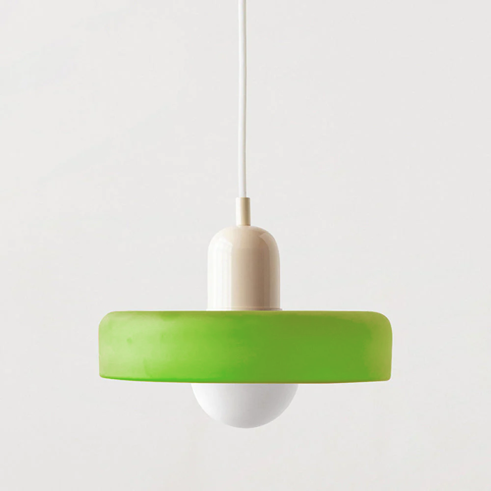 Lampada a sospensione in vetro colorato per case moderne