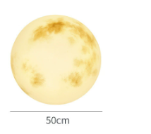 Lampe boule lune pour jardin extérieur