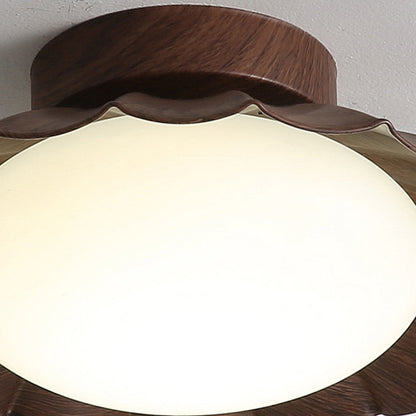 Plafonnier Vintage en Acrylique à Montage Affleurant