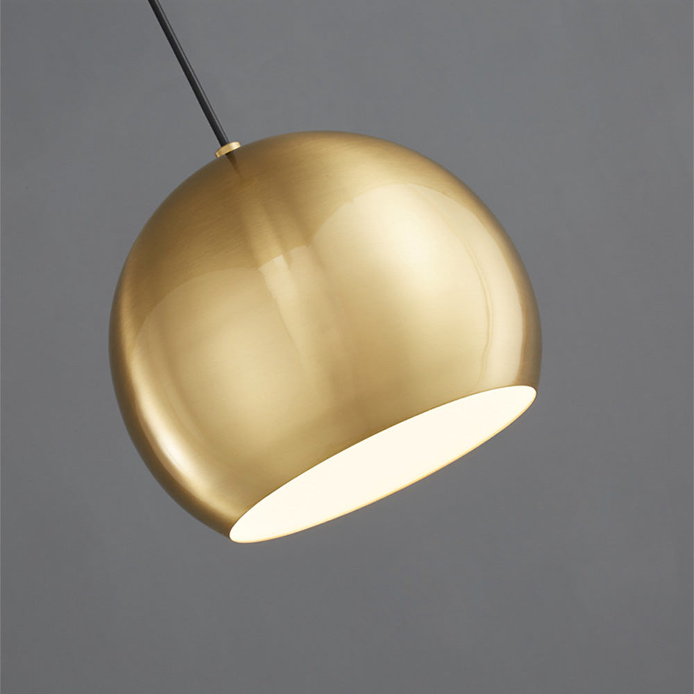 Elegant Modern Brass Gold Pendant Light for Bedroom - Stylish Ceiling Fixture to Enhance Your Home Décor and Ambiance