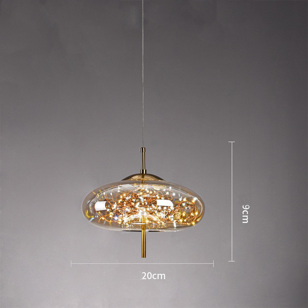 Pendant Light Glass Modern LED Ceiling Lamp