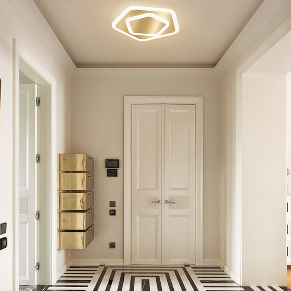 Elegant Medal LED Ceiling Light for Bedroom - Simple Design, Modern Illumination, Energy Efficient Lighting Solution