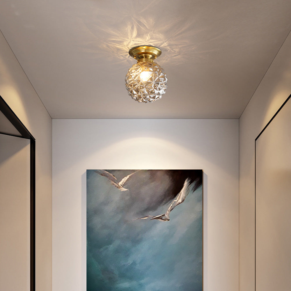 Modern Clear Glass Ceiling Light for Hallway – Stylish Illumination Fixture for Contemporary Spaces