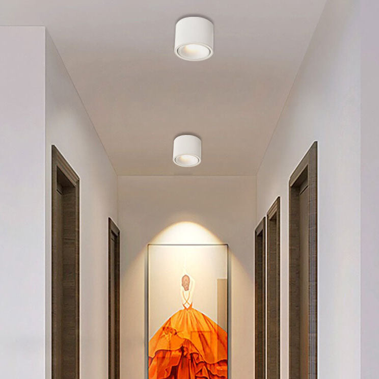 Nowoczesna regulowana lampa sufitowa LED z reflektorem