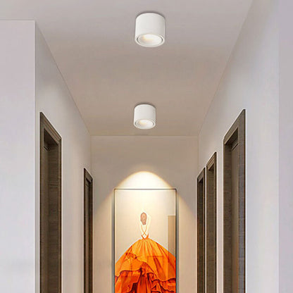 Nowoczesna regulowana lampa sufitowa LED z reflektorem