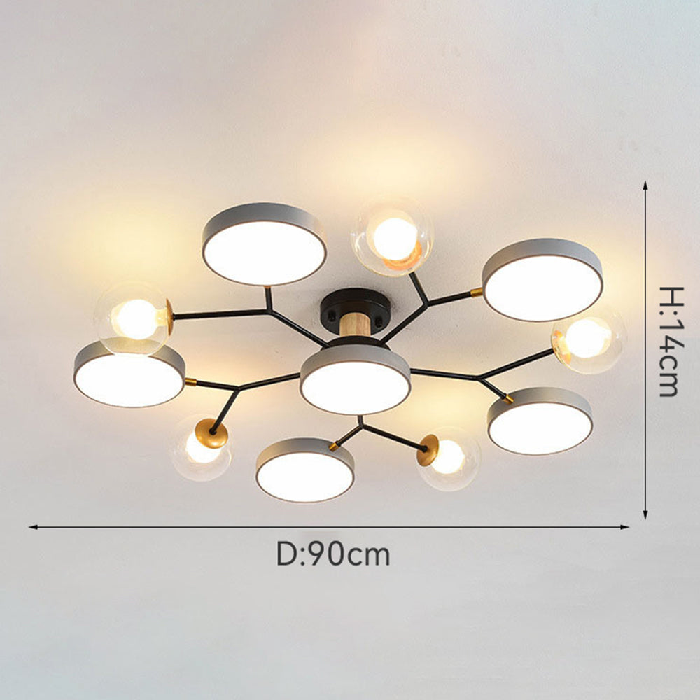 Elegant Branch LED Ceiling Light for Living Room - Modern Illumination with Stylish Design for Home Décor