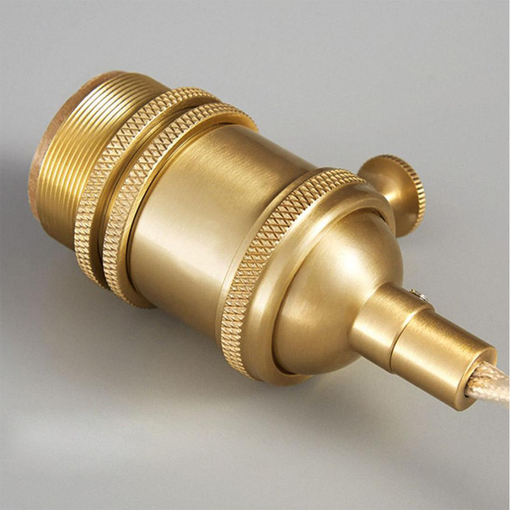 Pendant Light with Ribbed Glass Shade