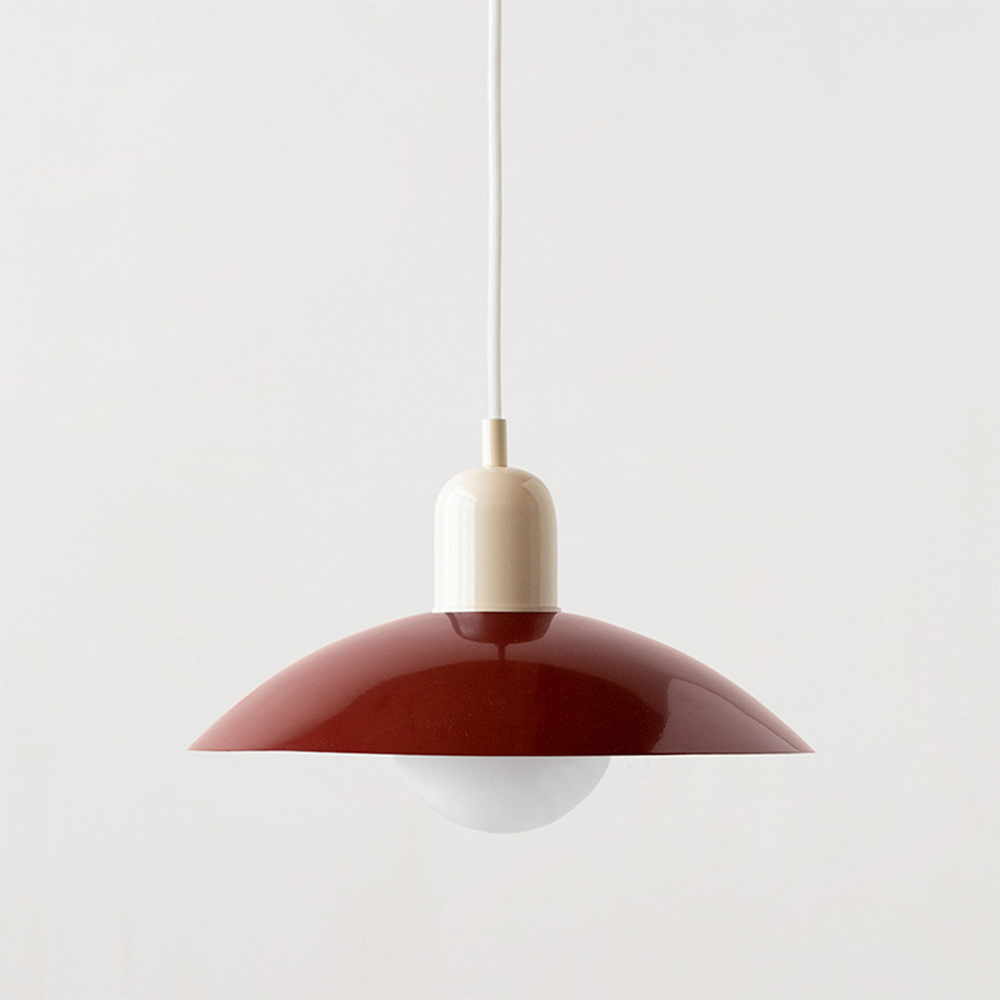 Pendant Light with Colourful Modern Metal Shade