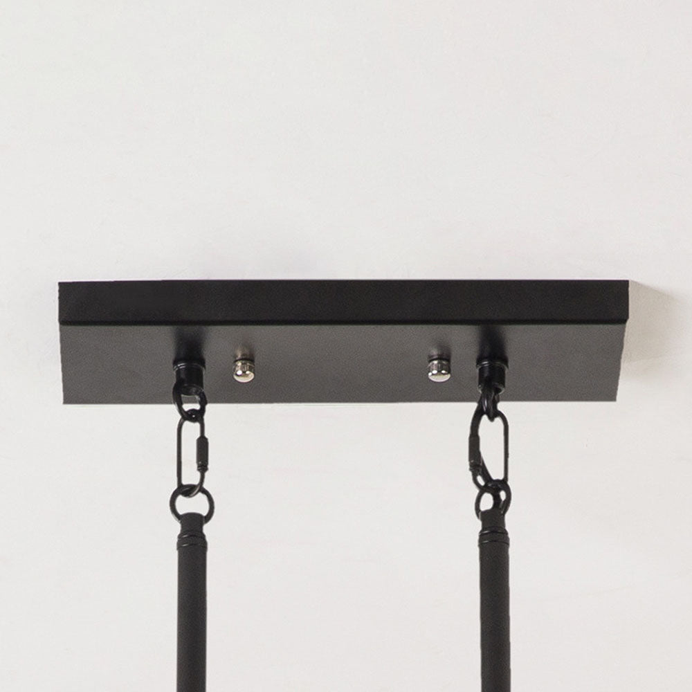 Sleek Modern Black Iron Bar Pendant Light for Contemporary Spaces - Stylish Illumination for Your Home or Office