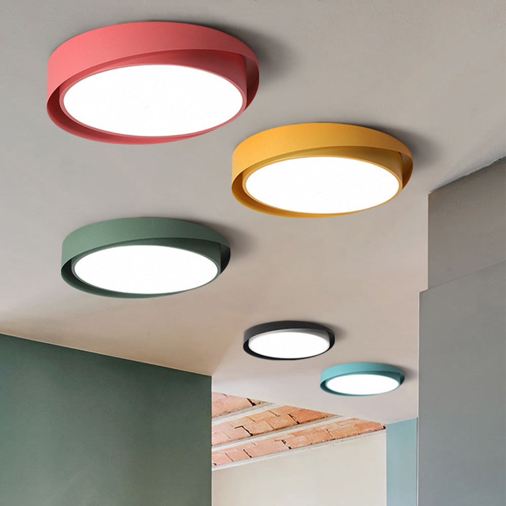 Vibrant Contemporary Round LED Ceiling Lights for Modern Spaces - Stylish Illumination for Your Home or Office