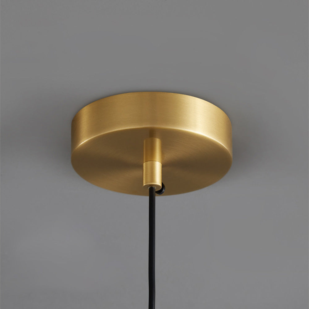 Elegant Modern Brass Gold Pendant Light for Bedroom - Stylish Ceiling Fixture to Enhance Your Home Décor and Ambiance