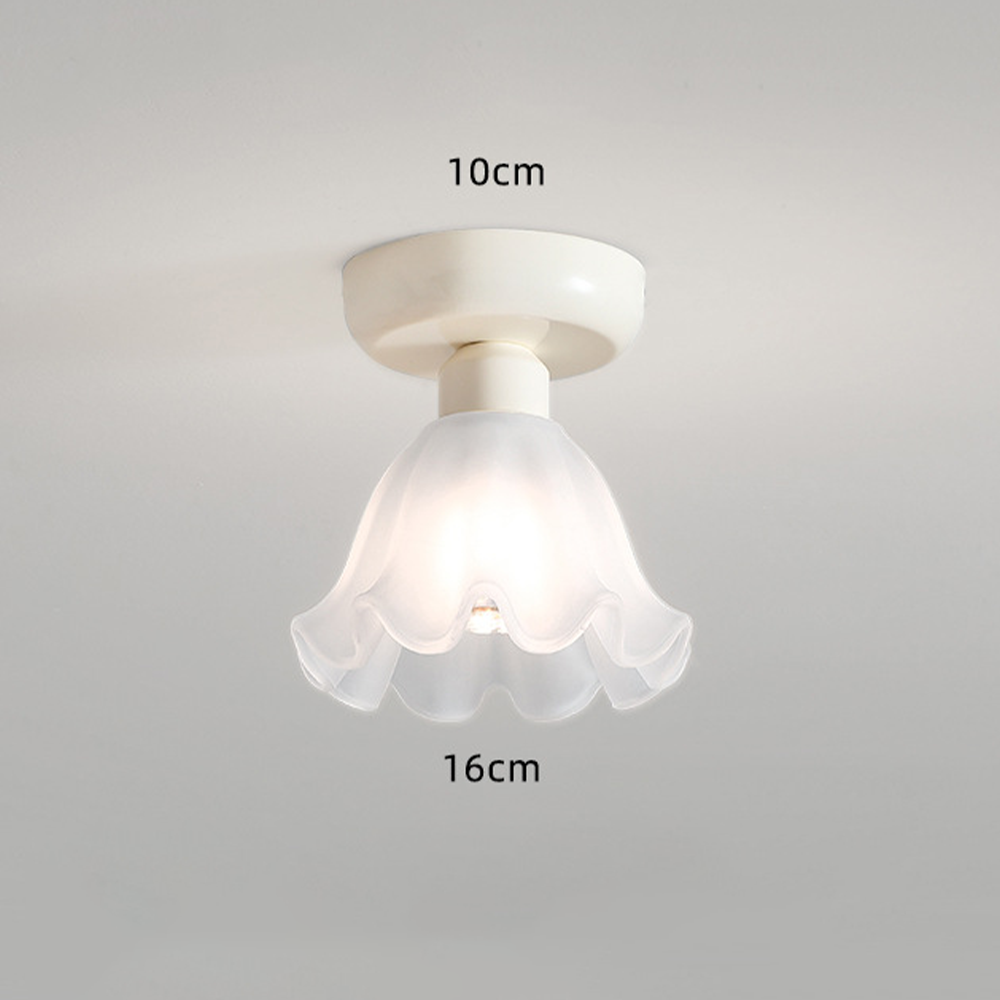 Cream Creative Corridor Aisle Glass Ceiling Light Fixture for Elegant Illumination in Hallways and Passageways