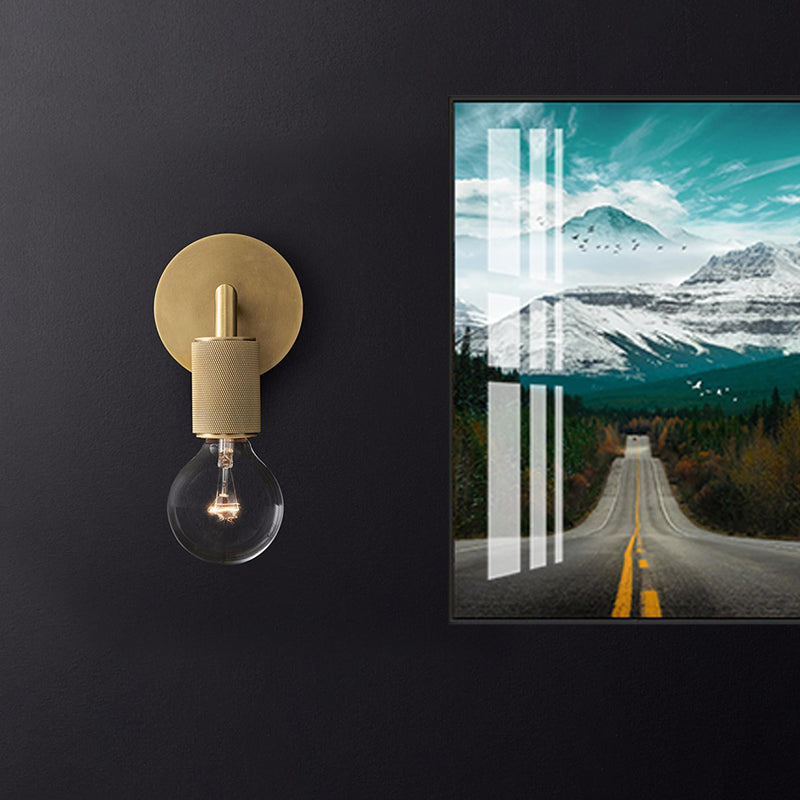 Applique murale en laiton métal double ampoule