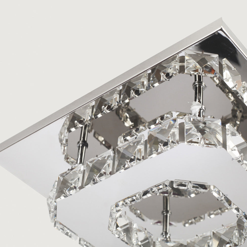 Ceiling Light Crystal LED Modern Flush Fixture