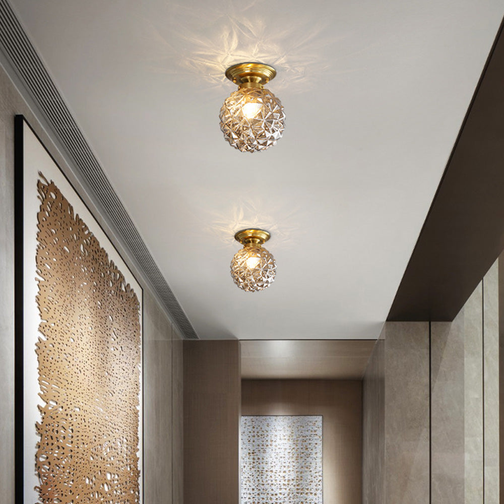 Modern Clear Glass Ceiling Light for Hallway – Stylish Illumination Fixture for Contemporary Spaces