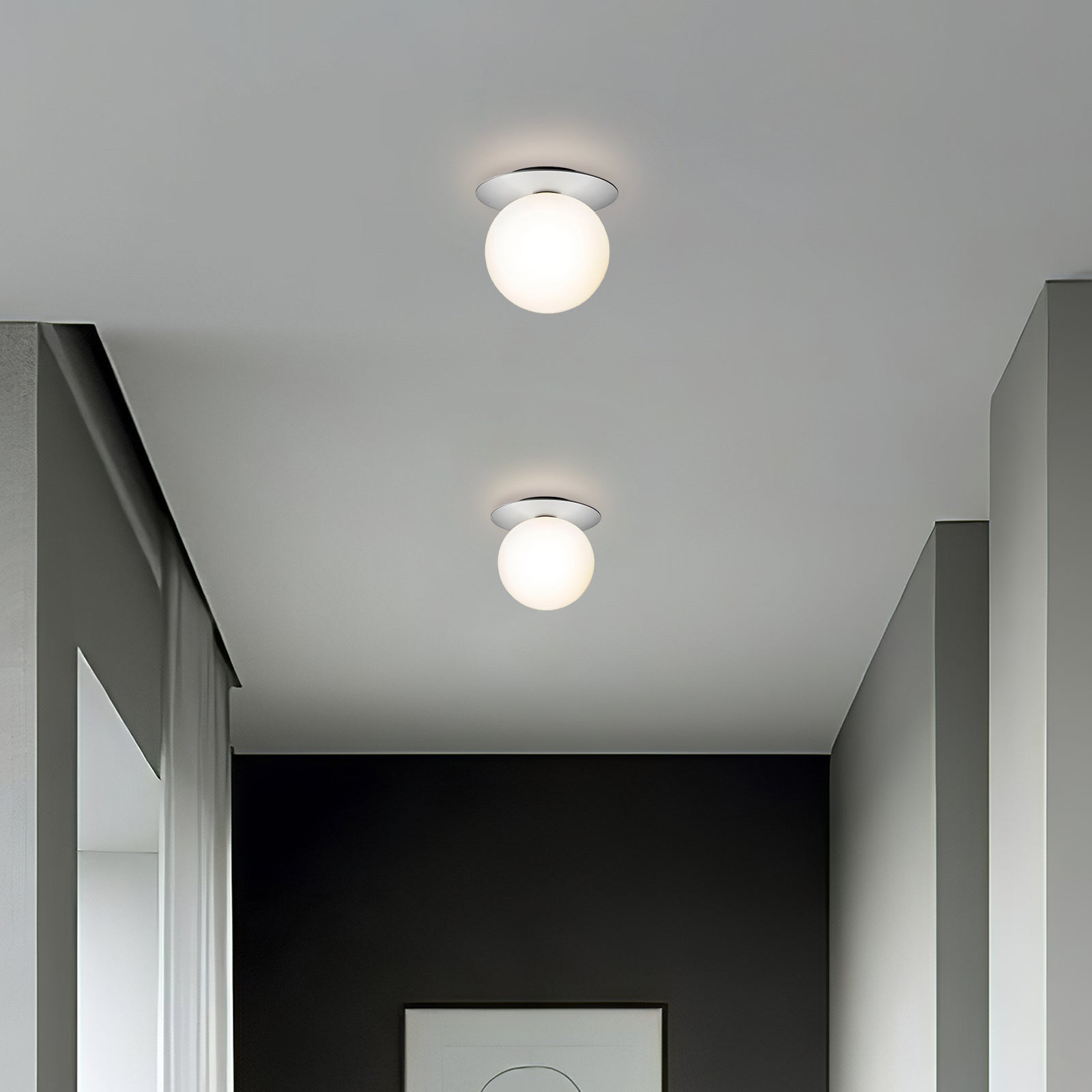 Contemporary Glass Ceiling Lights for Hallways - Stylish Illumination Solutions for Modern Interiors