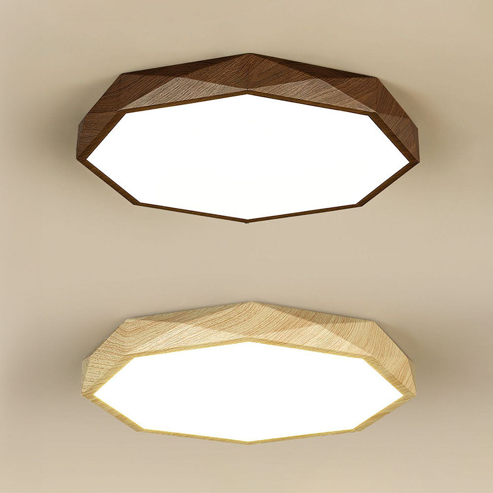 Brown Disc LED Ceiling Light for Bedroom - Sleek, Simple Design for Modern Interiors, Perfect Illumination for Any Space