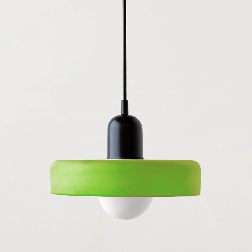 Vibrant Bauhaus Glass Pendant Light for Kitchen Island - Colourful Ceiling Fixture for Modern Home Décor