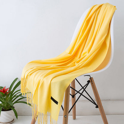 Écharpe en cachemire pour femmes châle d'hiver doux et chaud