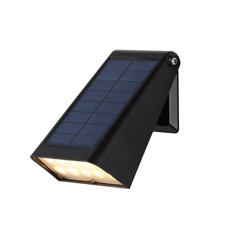 Zewnętrzna solara lampa ścienna z regulowanym kątem