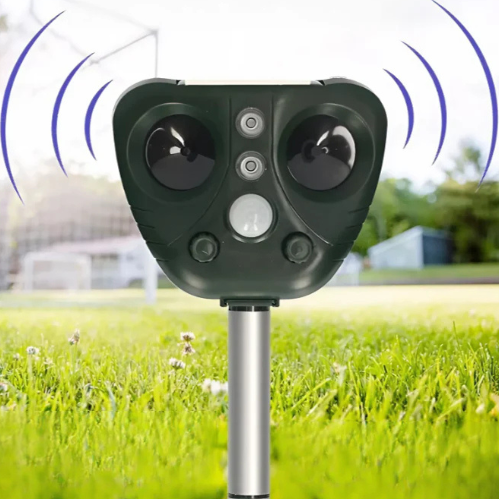 Repeller Solar Ultrasonic Bird Repeller Outdoor Waterproof Yard
