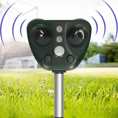 Repeller Solar Ultrasonic Bird Repeller Outdoor Waterproof Yard