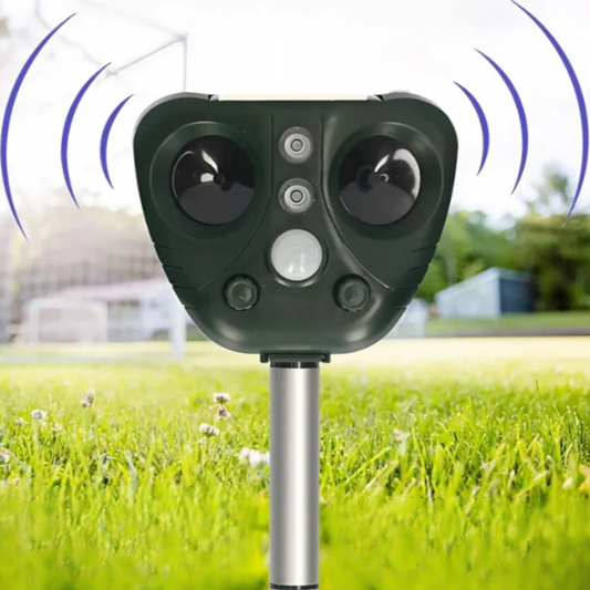 Repeller Solar Ultrasonic Bird Repeller Outdoor Waterproof Yard