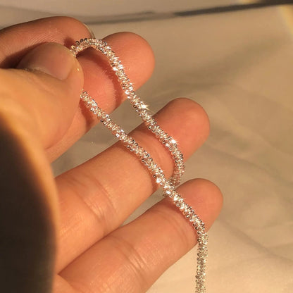 Bracelet en argent sterling | Chaîne fine élégante Cadeau pour femmes