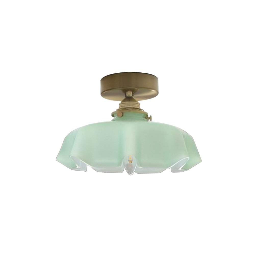 Elegant French Glass Lampshade for Kitchen Island Ceiling Lighting - Stylish Pendant Light Fixture for Modern Interiors