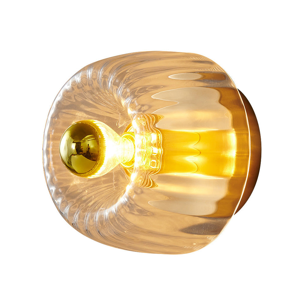 Contemporary Mini Clear Glass Wall Light Fixture for Modern Home Décor - Stylish and Elegant Illumination Solution