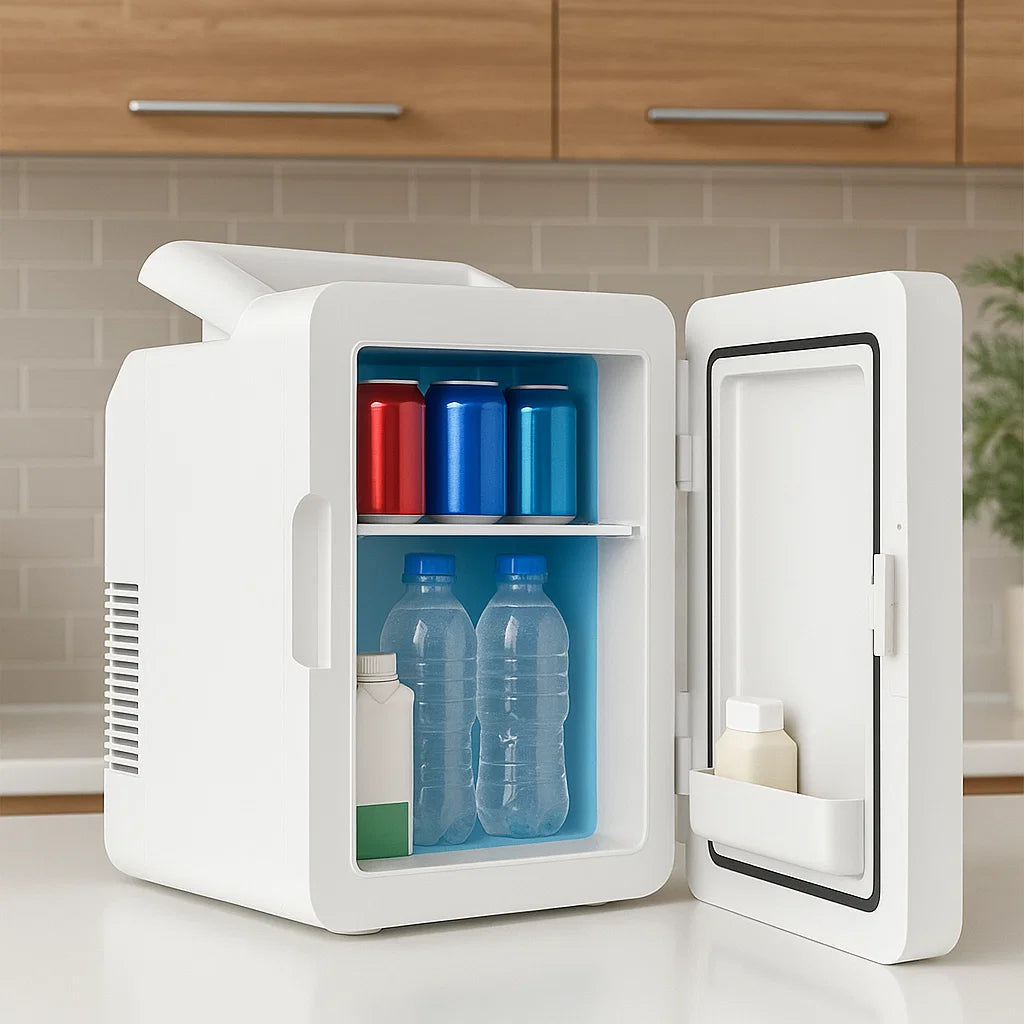 Mini-Kühlschrank mit Spiegeltür Tragbarer 12L Kühler