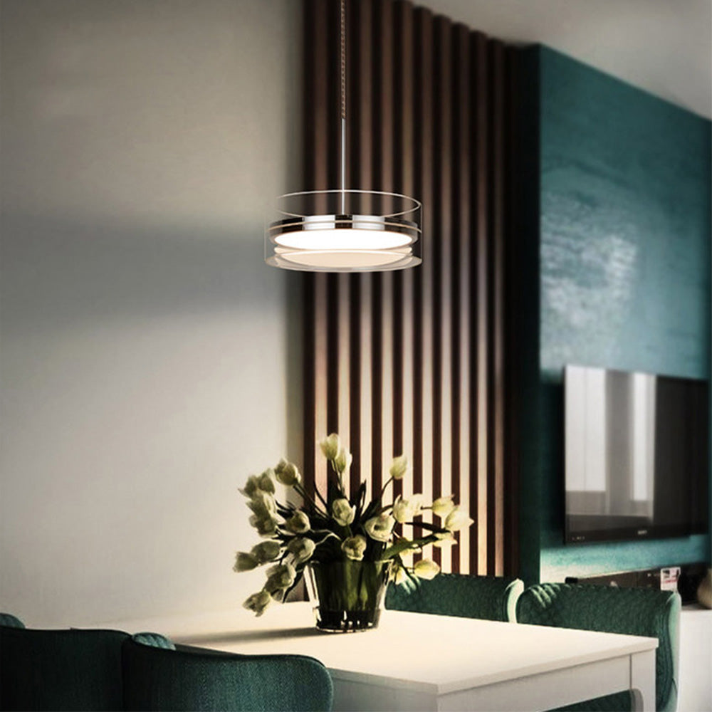 Contemporary Round Pendant Light Fixture - Stylish Modern Hardware for Elegant Home Illumination