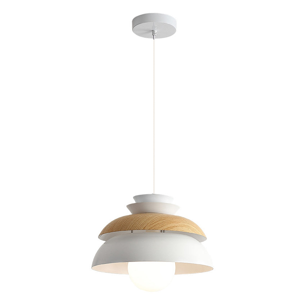 Contemporary Dome-Shaped Metal Pendant Light Fixture for Stylish Home Illumination and Modern Interior Decor