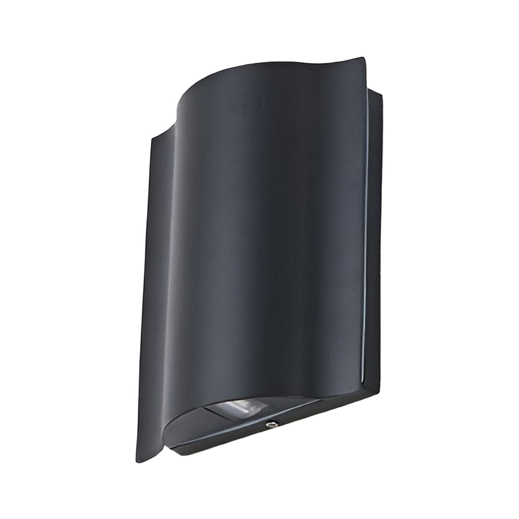 Aplique de pared LED para exterior moderno negro