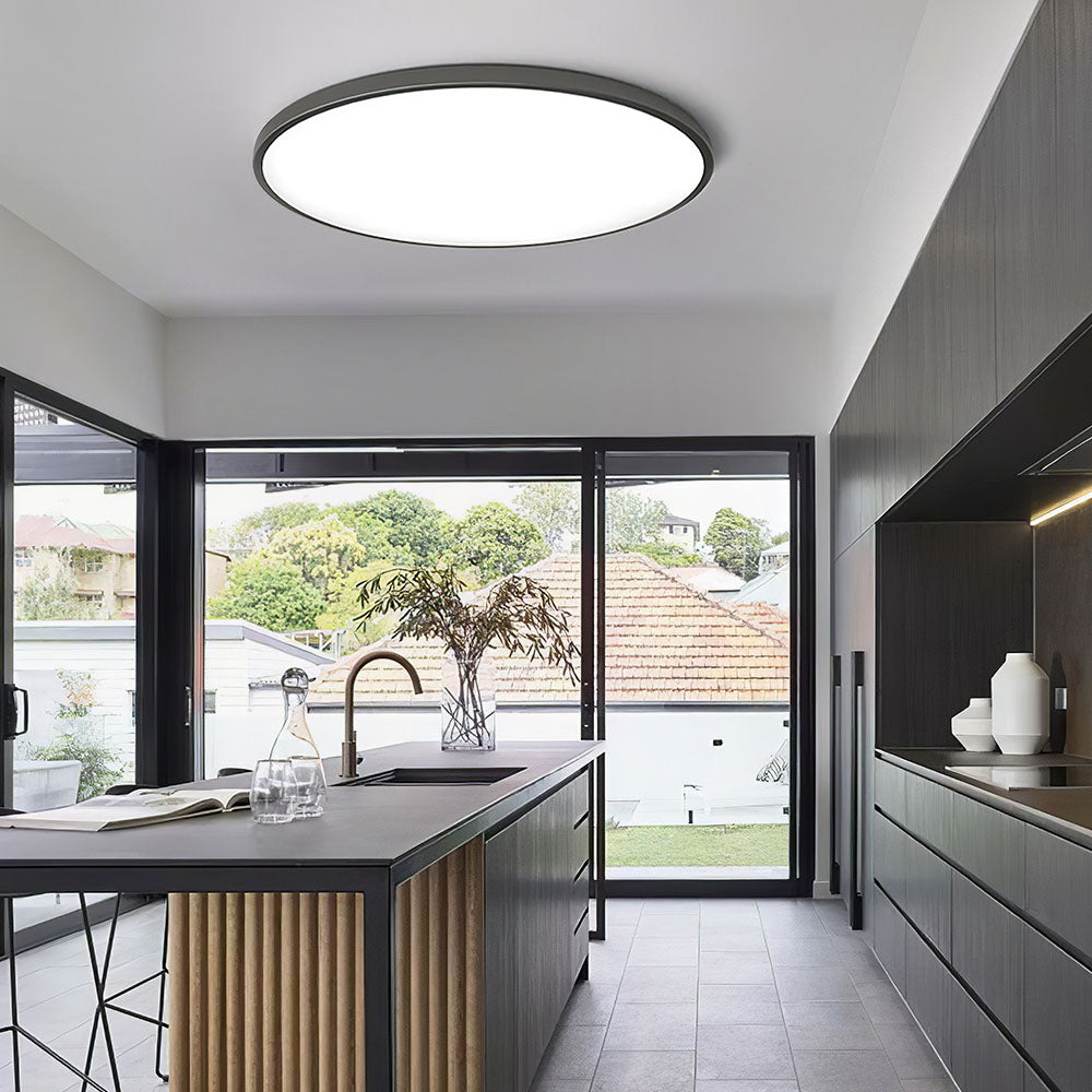 Sleek Minimalist Round LED Ceiling Light Fixture for Modern Home Interiors – Energy Efficient and Stylish Illumination