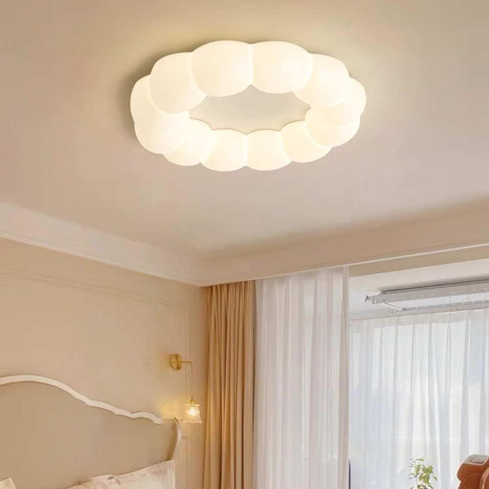 Elegant White Cloud Ceiling Light Fixture for Soft Ambient Illumination in Modern Home Décor