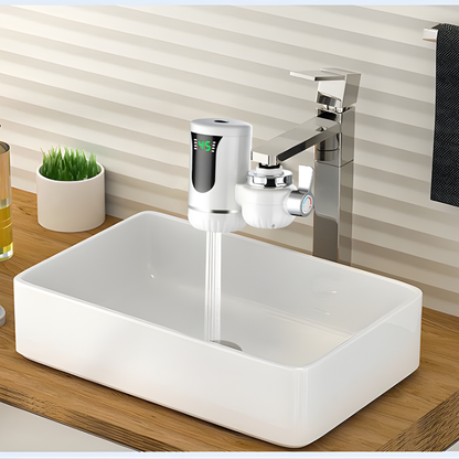 Robinet Chauffe-Eau Électrique Instantané Chauffage Rapide Affichage Numérique